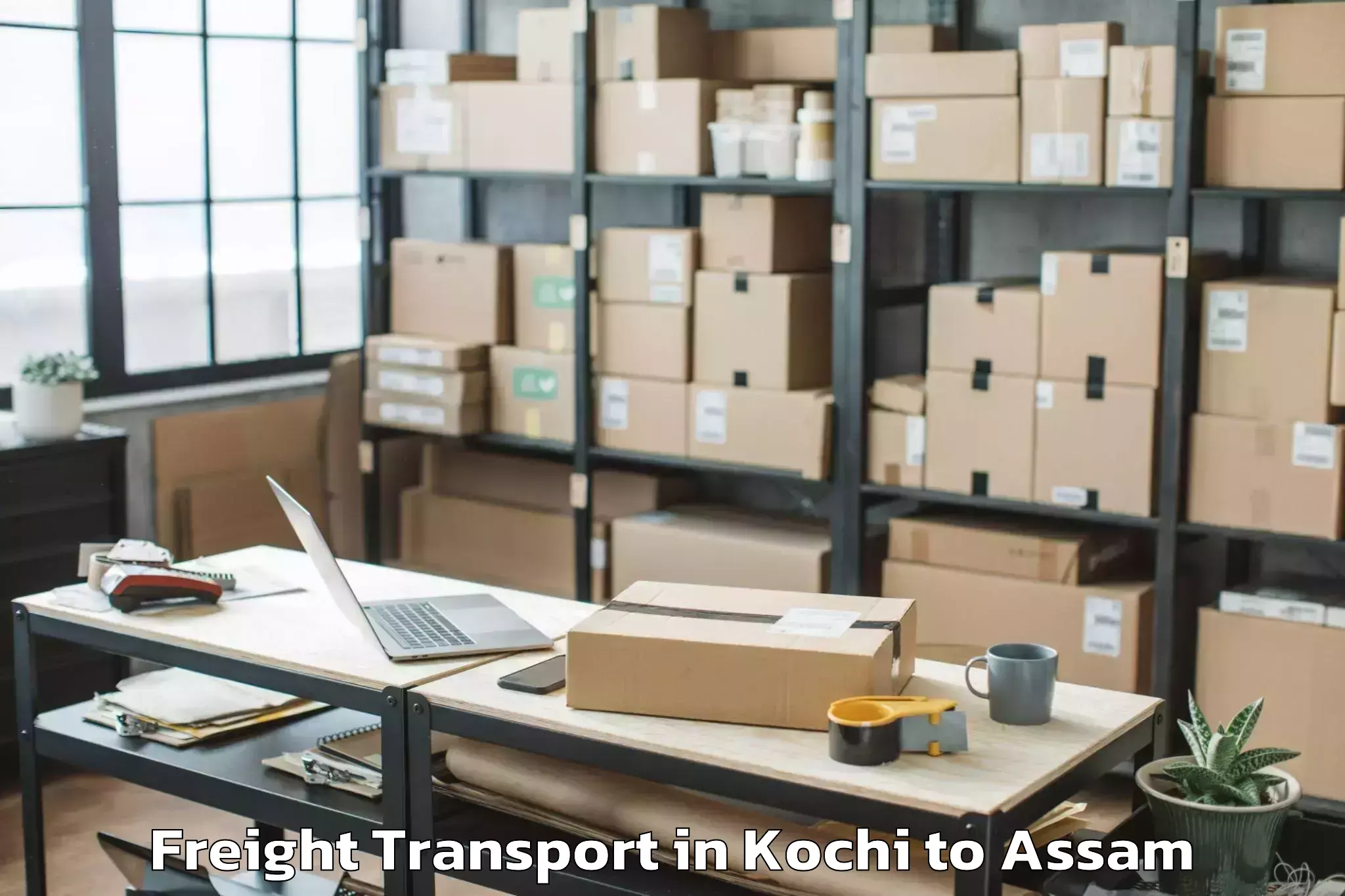 Affordable Kochi to Bajali Pt Freight Transport